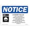 Signmission OSHA Notice, 5" Height, Laundry Rules Empty Your Pockets Sign With Symbol, 7" X 5", Landscape OS-NS-D-57-L-13986 - alternate 1